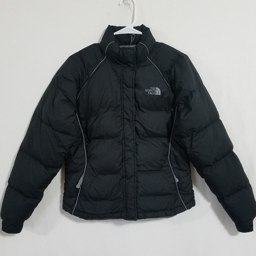 North Face Womens Black Small Winter Puffer Jacket Goose Down Ladies Puff Bubble